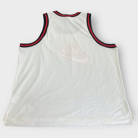 Nike NSW Statement Mesh White Red Tank AR9892-100 Mens size XXL New with Tags - Picture 7 of 9